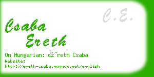 csaba ereth business card